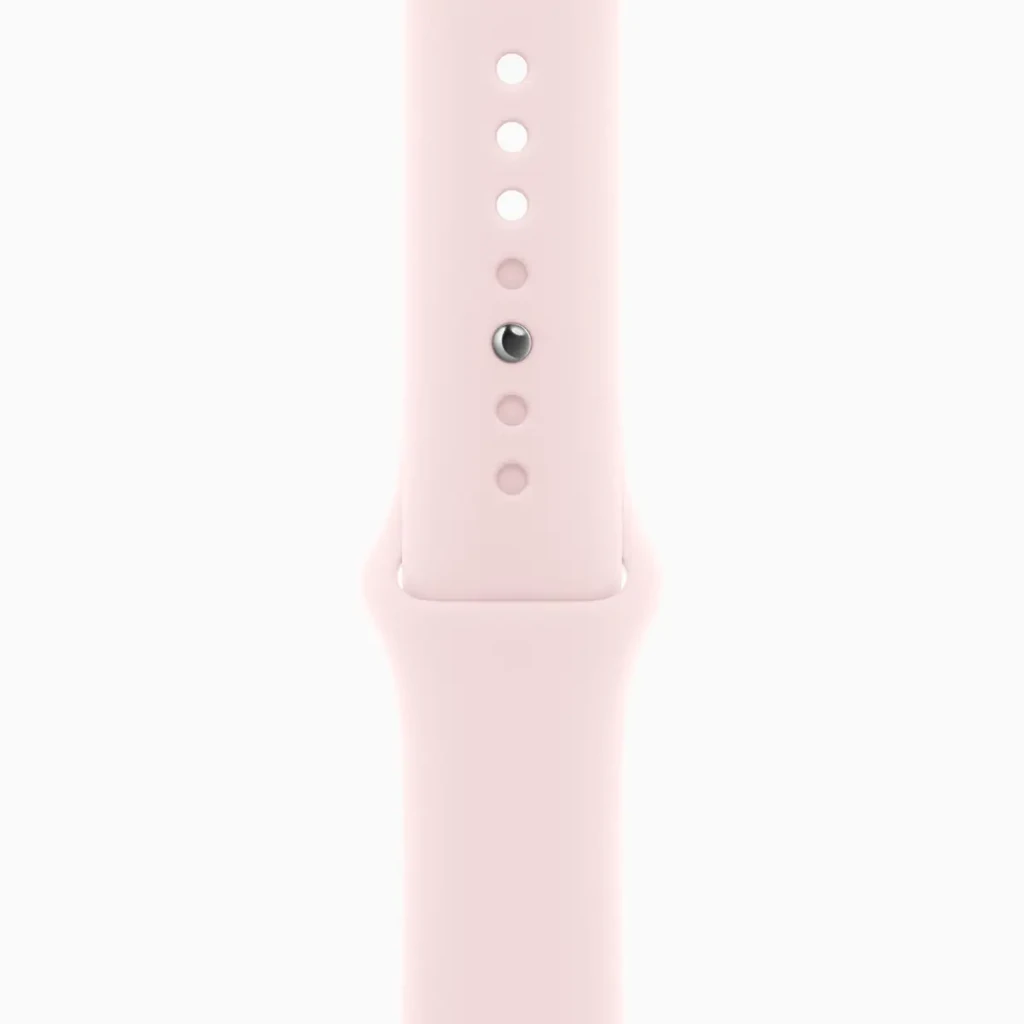 Смарт-часы Apple Watch Series 9 GPS 45mm Pink Aluminum Case with Light Pink Sport Band M/L (MR9H3)