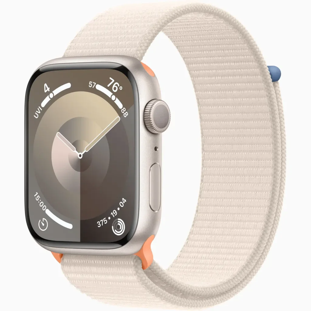 Смарт-годинник Apple Watch Series 9 GPS 45mm Starlight Aluminum Case with Starlight Sport Loop (MR983)