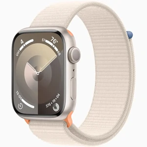 Смарт-часы Apple Watch Series 9 GPS 45mm Starlight Aluminum Case with Starlight Sport Loop (MR983)