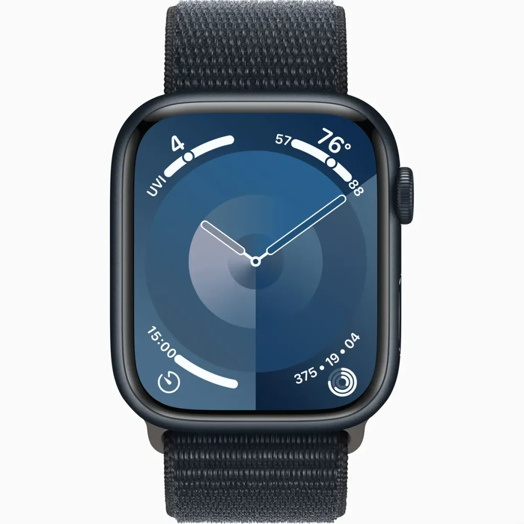 Смарт-годинник Apple Watch Series 9 GPS 45mm Midnight Aluminum Case with Midnight Sport Loop (MR9C3)