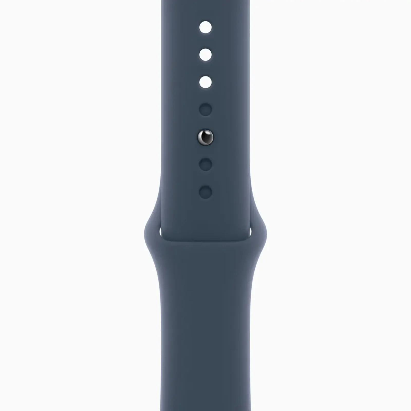 Смарт-часы Apple Watch Series 9 GPS 41mm Silver Aluminum Case with Storm Blue Sport Band S/M (MR903)