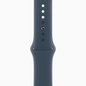Смарт-годинник Apple Watch Series 9 GPS 45mm Silver Aluminum Case with Storm Blue Sport Band M/L (MR9E3)