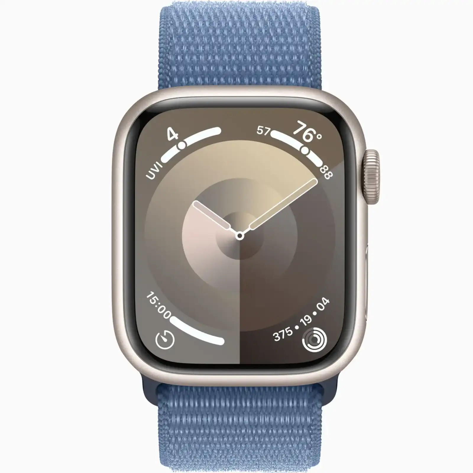 Смарт-годинник Apple Watch Series 9 GPS 41mm Starlight Aluminum Case with Winter Blue Sport Loop (MR9K3)