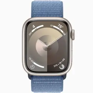 Смарт-годинник Apple Watch Series 9 GPS 41mm Starlight Aluminum Case with Winter Blue Sport Loop (MR9K3)
