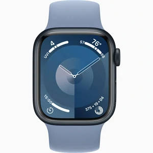 Смарт-часы Apple Watch Series 9 GPS 41mm Midnight Aluminum Case with Winter Blue Solo Loop Size 3 (MR9L3, MTAD3)