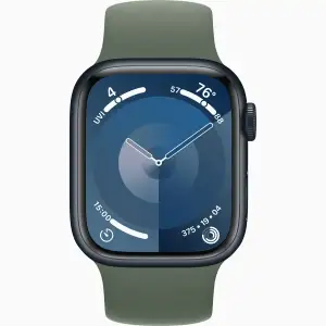 Смарт-часы Apple Watch Series 9 GPS 41mm Midnight Aluminum Case with Cypress Solo Loop Size 3 (MR9L3, MTE73)
