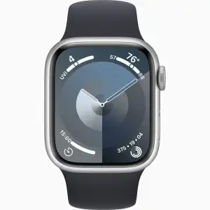 Смарт-годинник Apple Watch Series 9 GPS 41mm Silver Aluminum Case with Midnight Sport Band S/M (MR9M3, MT2R3)