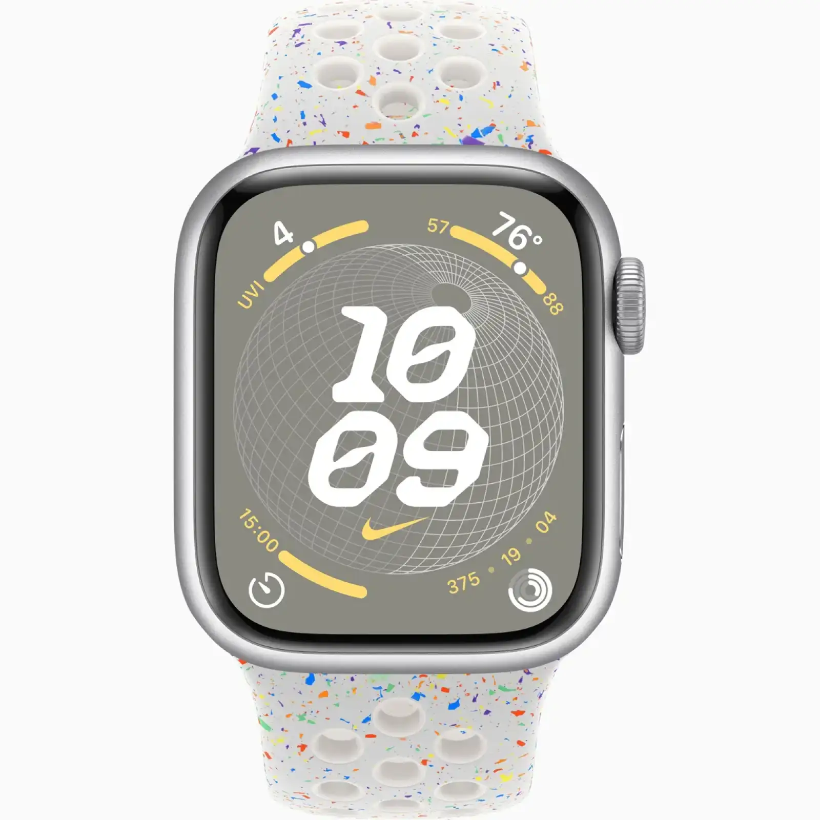 Смарт-годинник Apple Watch Series 9 GPS 41mm Silver Aluminum Case with Nike Pure Platinum Sport Band (MR9M3, MUUL3)