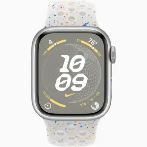 Смарт-годинник Apple Watch Series 9 GPS 41mm Silver Aluminum Case with Nike Pure Platinum Sport Band (MR9M3, MUUL3)