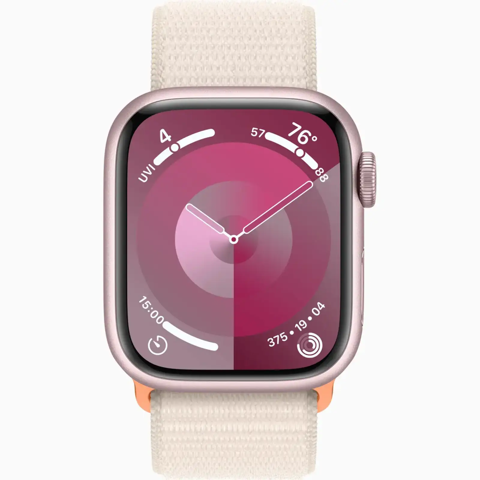 Смарт-часы Apple Watch Series 9 GPS 41mm Pink Aluminum Case with Starlight Sport Loop (MR9N3, MT553)