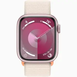 Смарт-часы Apple Watch Series 9 GPS 41mm Pink Aluminum Case with Starlight Sport Loop (MR9N3, MT553)