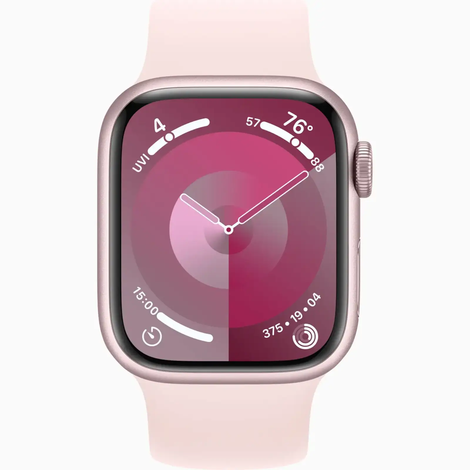 Смарт-годинник Apple Watch Series 9 GPS 41mm Pink Aluminum Case with Light Pink Solo Loop Size 6 (MR9N3, MTER3)
