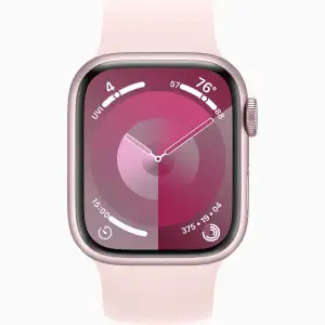 Смарт-годинник Apple Watch Series 9 GPS 41mm Pink Aluminum Case with Light Pink Solo Loop Size 6 (MR9N3, MTER3)