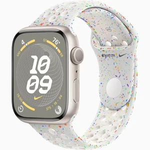 Смарт-часы Apple Watch Series 9 GPS 45mm Starlight Aluminum Case with Pure Platinum Nike Sport Band M/L (MR9P3, MUV13)