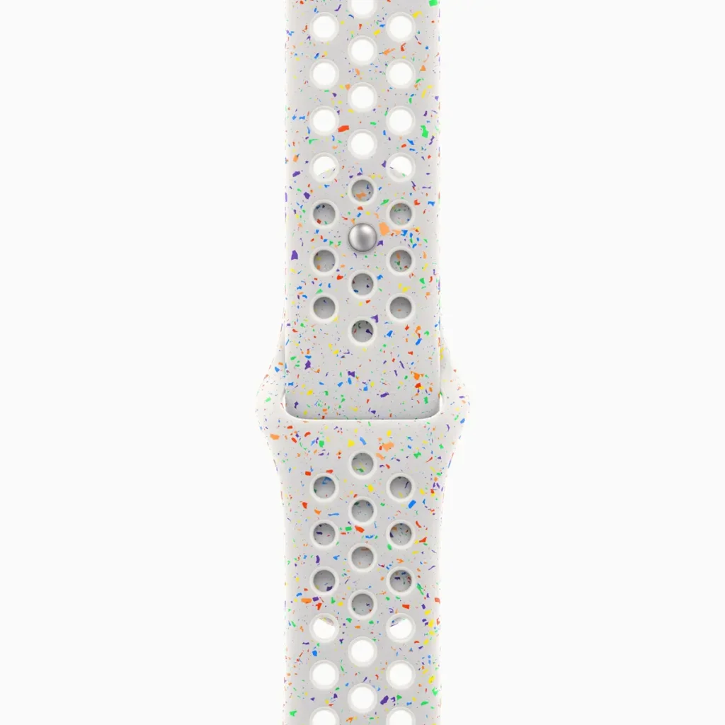 Смарт-годинник Apple Watch Series 9 GPS 45mm Starlight Aluminum Case with Pure Platinum Nike Sport Band M/L (MR9P3, MUV13)