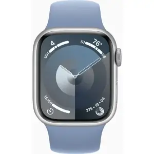 Смарт-годинник Apple Watch Series 9 GPS 45mm Silver Aluminum Case with Winter Blue Sport Band M/L (MR9R3, MT443)