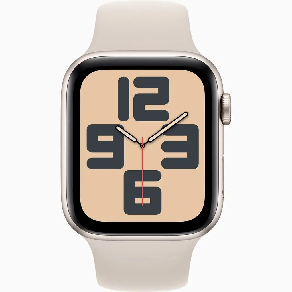 Смарт-часы Apple Watch SE 2 GPS 44mm Starlight Aluminum Case with Starlight Sport Band M/L (MXEV3)