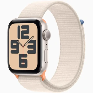 Смарт-часы Apple Watch SE GPS 40mm Starlight Aluminum Case with Starlight Sport Loop (MR9W3)
