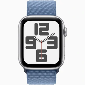 Смарт-часы Apple Watch SE GPS 44mm Silver Aluminum Case with Winter Blue Sport Loop (MREF3)