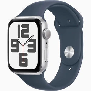 Смарт-часы Apple Watch SE GPS 40mm Silver Aluminum Case with Storm Blue Sport Band M/L (MRE23)