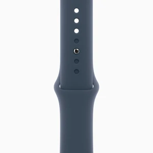 Смарт-часы Apple Watch SE GPS 40mm Silver Aluminum Case with Storm Blue Sport Band M/L (MRE23)