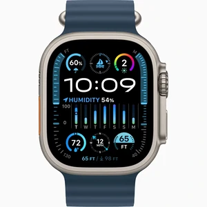 Смарт-годинник Apple Watch Ultra 2 GPS + Cellular 49mm Titanium Case with Blue Ocean Band (MREG3)