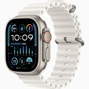 Смарт-годинник Apple Watch Ultra 2 GPS + Cellular 49mm Titanium Case with White Ocean Band (MREJ3)