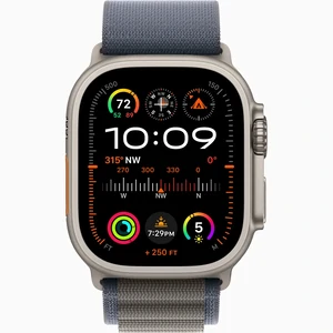 Смарт-годинник Apple Watch Ultra 2 GPS + Cellular 49mm Titanium Case with Blue Alpine Loop Small (MREK3/MRFA3)
