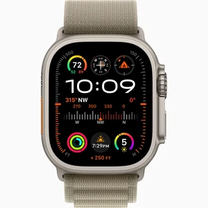 Смарт-годинник Apple Watch Ultra 2 GPS + Cellular 49mm Titanium Case with Olive Alpine Loop Small (MREX3/MRFH3)