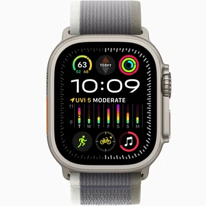 Смарт-годинник Apple Watch Ultra 2 GPS + Cellular 49mm Titanium Case with Green/Gray Trail Loop M/L (MRF43)