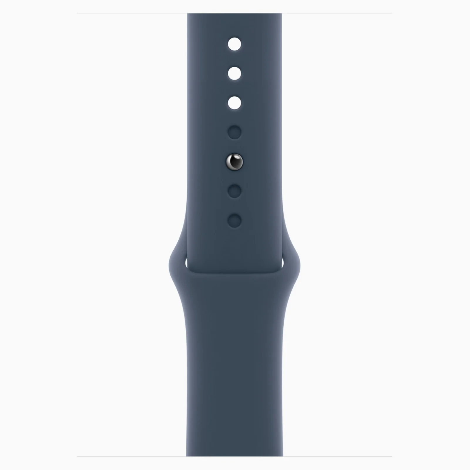 Смарт-годинник Apple Watch SE 2 GPS + Cellular 44mm Silver Aluminum Case with Storm Blue Sport Band M/L (MRHJ3, MRHH3)