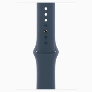 Смарт-годинник Apple Watch SE 2 GPS + Cellular 44mm Silver Aluminum Case with Storm Blue Sport Band M/L (MRHJ3, MRHH3)