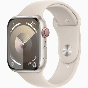 Смарт-часы Apple Watch Series 9 GPS + Cellular 45mm Starlight Aluminum Case with Starlight Sport Band M/L (MRM93)