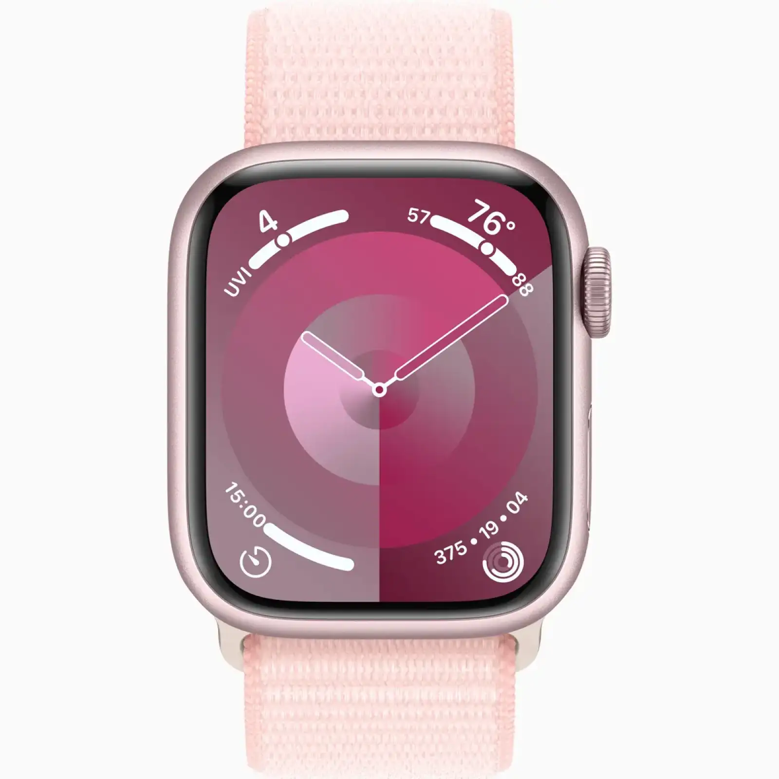 Смарт-годинник Apple Watch Series 9 GPS + Cellular 41mm Pink Aluminum Case with Light Pink Sport Loop (MRJ13)