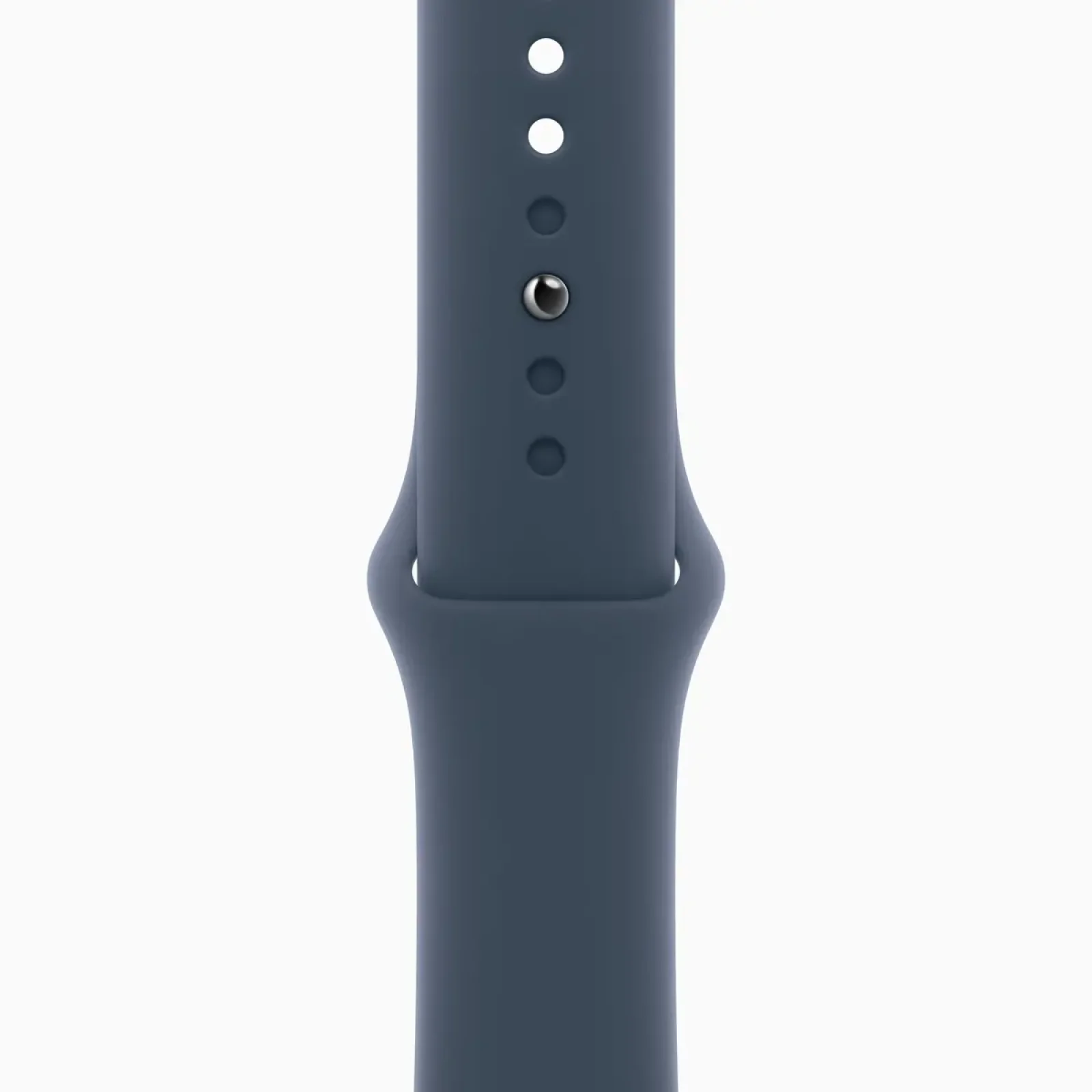 Смарт-годинник Apple Watch Series 9 GPS + Cellular 41mm Silver Stainless Steel Case with Storm Blue Sport Band M/L (MRJ33)