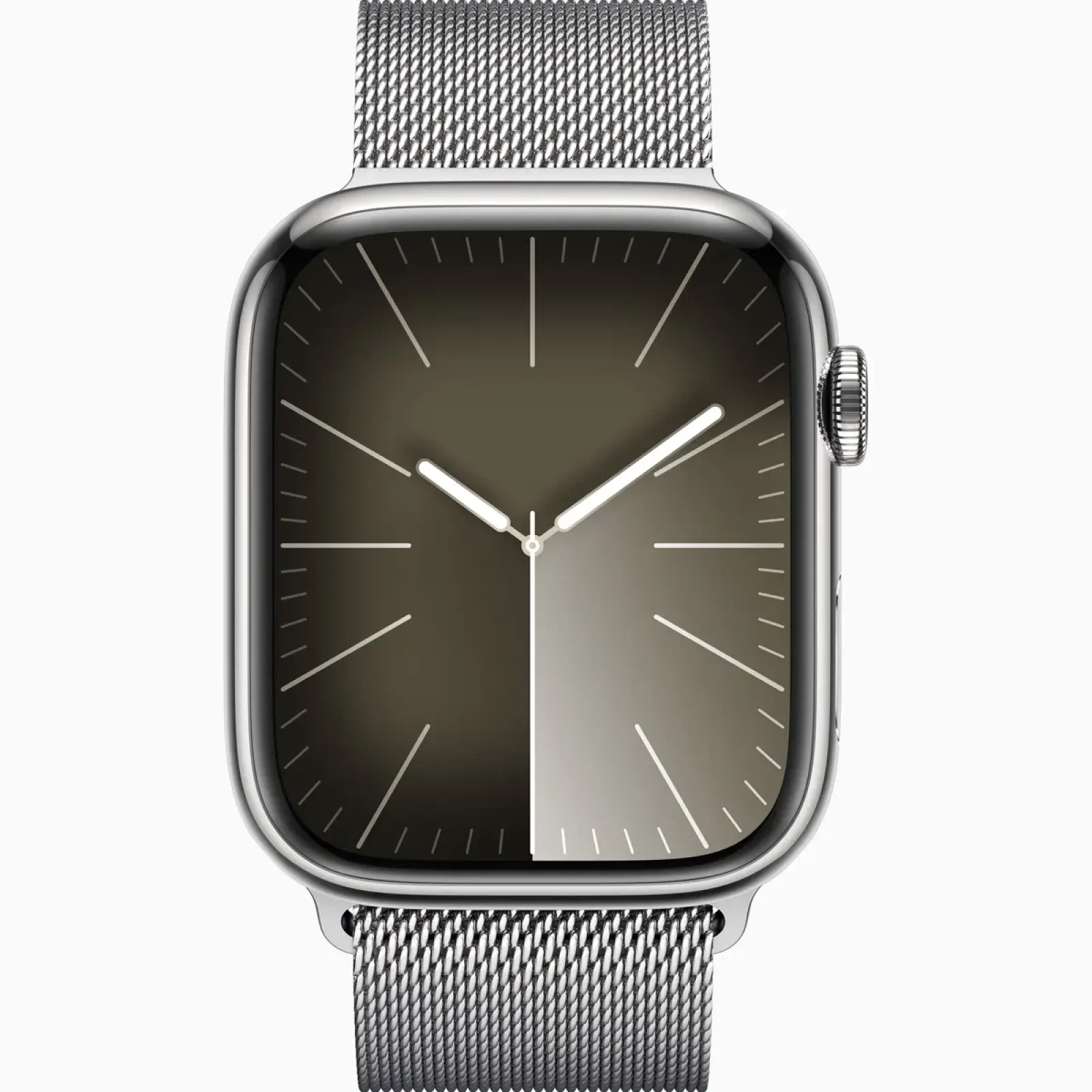 Смарт-годинник Apple Watch Series 9 GPS + Cellular 41mm Silver Stainless Steel Case with Silver Milanese Loop (MRJ43)