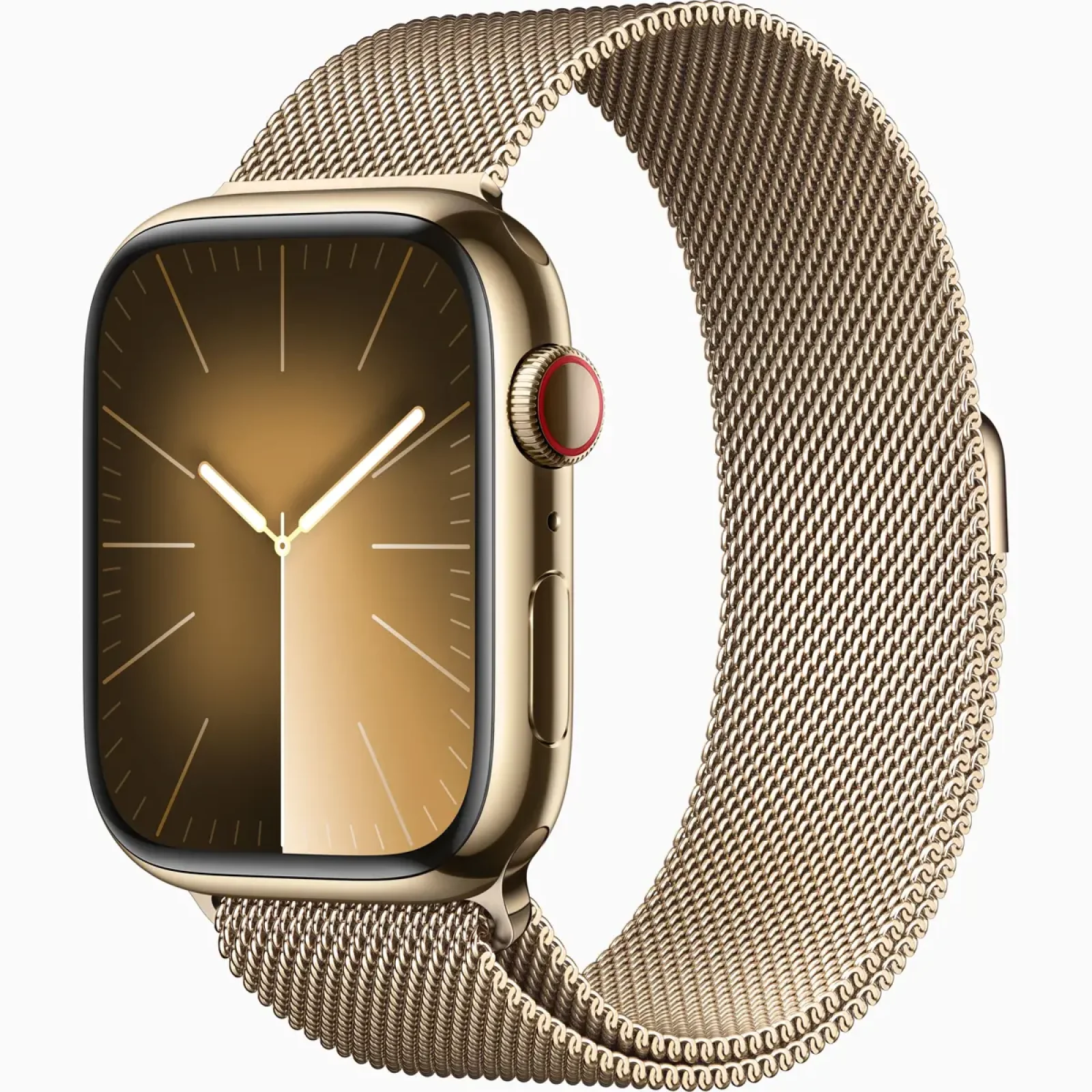 Смарт-часы Apple Watch Series 9 GPS + Cellular 45mm Gold Stainless Steel Case with Gold Milanese Loop (MRMU3)