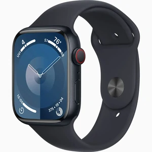 Смарт-часы Apple Watch Series 9 GPS + Cellular 45mm Midnight Aluminum Case with Midnight Sport Band S/M (MRMC3)