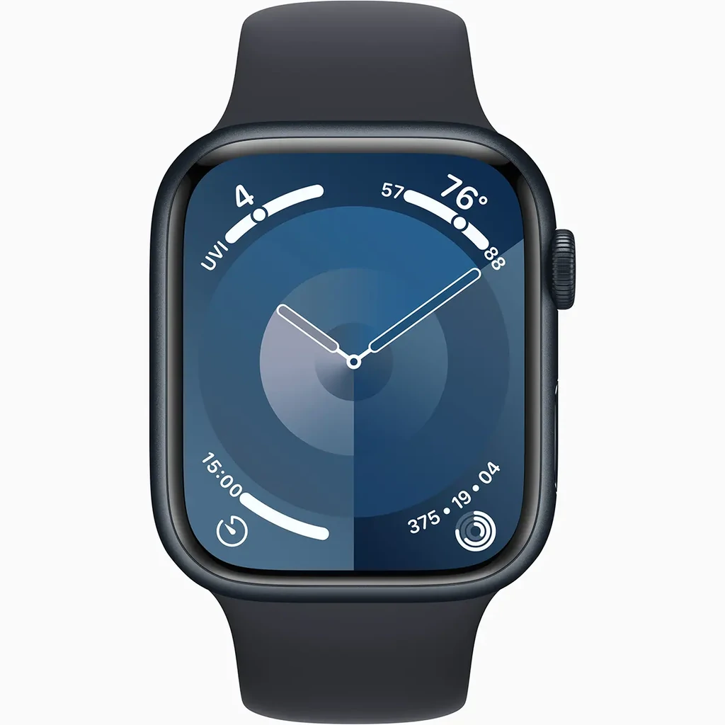 Смарт-часы Apple Watch Series 9 GPS + Cellular 45mm Midnight Aluminum Case with Midnight Sport Band S/M (MRMC3)