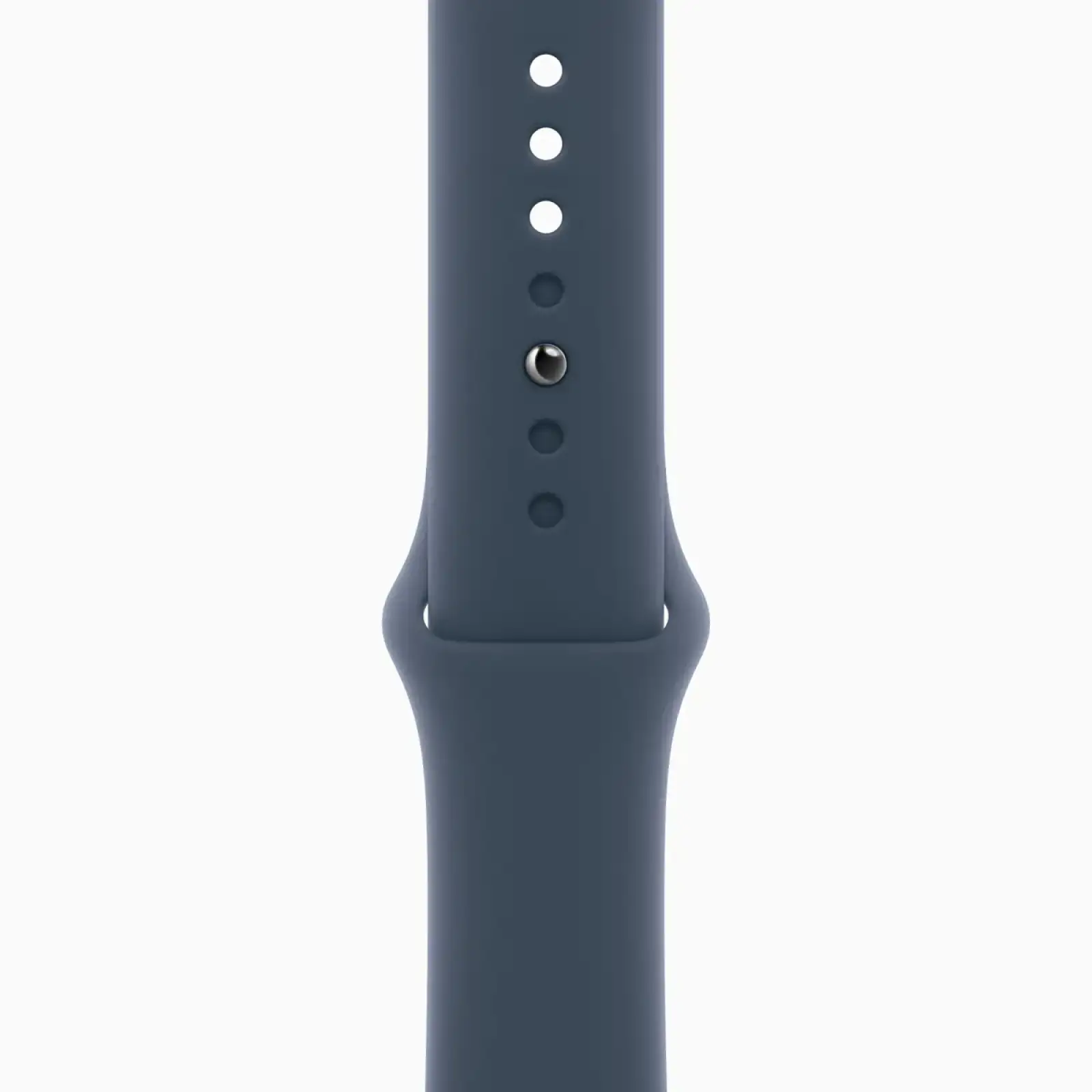 Смарт-годинник Apple Watch Series 9 GPS + Cellular 45mm Silver Stainless Steel Case with Storm Blue Sport Band M/L (MRMP3)
