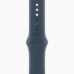 Смарт-годинник Apple Watch Series 9 GPS + Cellular 45mm Silver Stainless Steel Case with Storm Blue Sport Band M/L (MRMP3)
