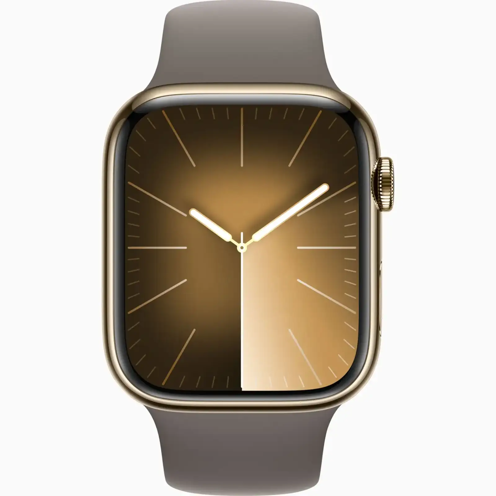 Смарт-годинник Apple Watch Series 9 GPS + Cellular 45mm Gold Stainless Steel Case with Clay Sport Band M/L (MRMT3)