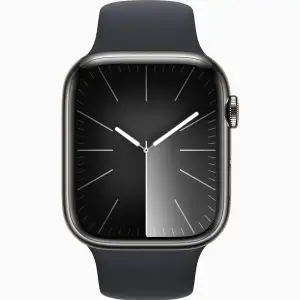 Смарт-годинник Apple Watch Series 9 GPS + Cellular 45mm Graphite Stainless Steel Case with Midnight Sport Band M/L (MRMW3)