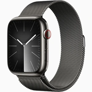 Смарт-часы Apple Watch Series 9 GPS + Cellular 41mm Graphite Stainless Steel Case with Graphite Milanese Loop (MRJA3)