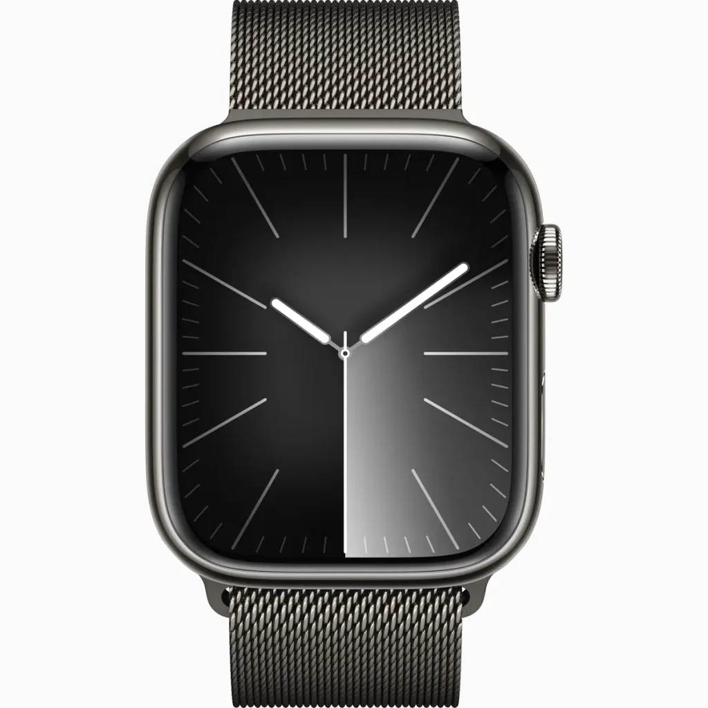Смарт-часы Apple Watch Series 9 GPS + Cellular 41mm Graphite Stainless Steel Case with Graphite Milanese Loop (MRJA3)