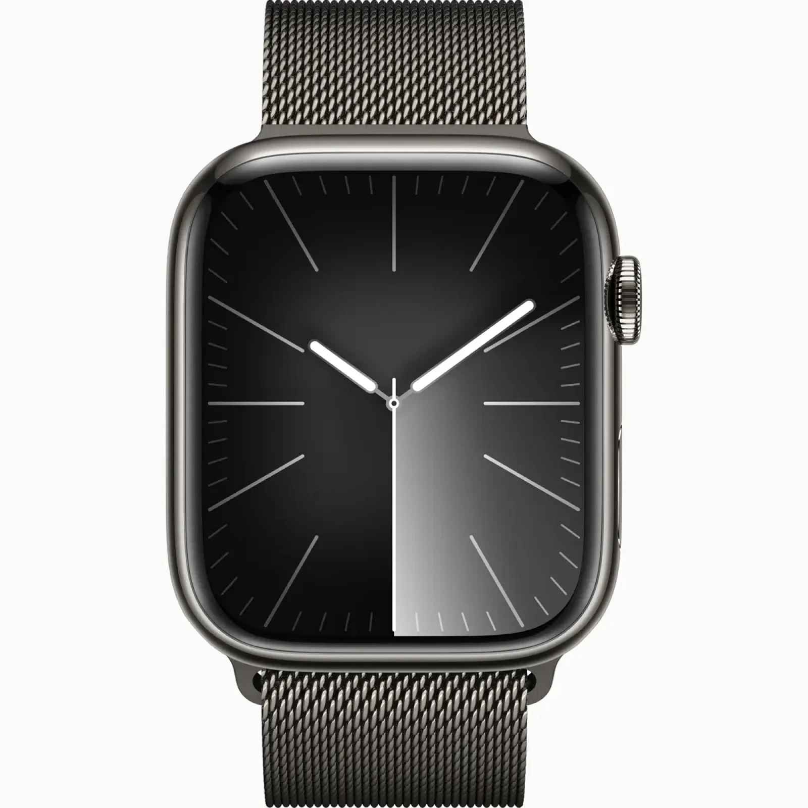 Смарт-годинник Apple Watch Series 9 GPS + Cellular 45mm Graphite Stainless Steel Case with Graphite Milanese Loop (MRMX3)