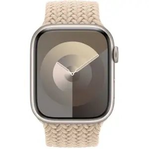 Смарт-часы Apple Watch Series 9 GPS + Cellular 41mm Starlight Aluminum Case with Beige Braided Solo Loop Size 7 (MRPW3, MT6P3)