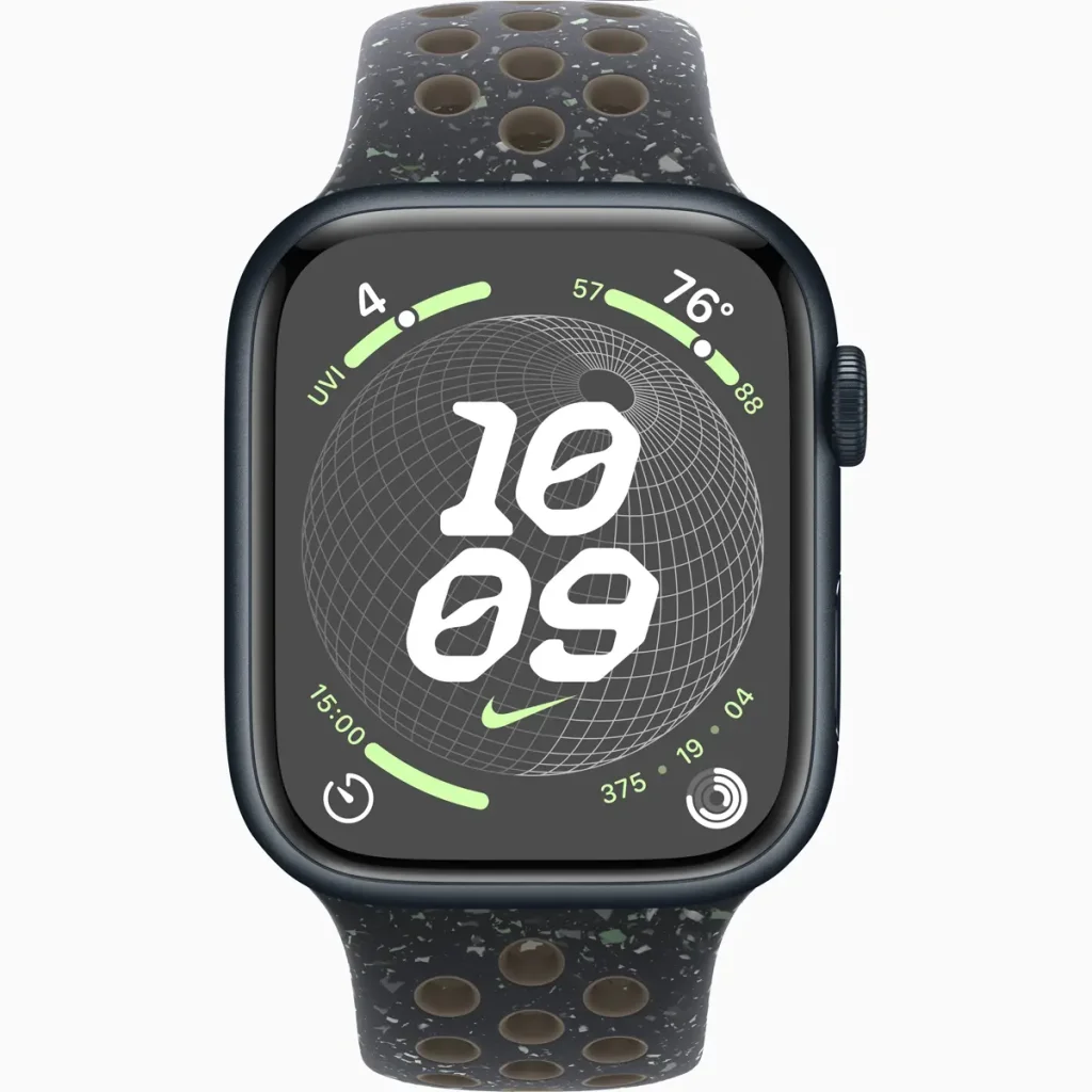 Смарт-часы Apple Watch Series 9 GPS + Cellular 45mm Midnight Aluminum Case with Midnight Sky Nike Sport Band M/L (MRQH3, MT3F3)