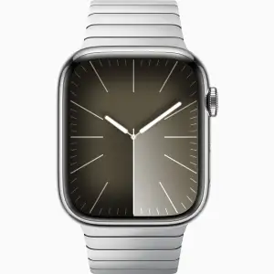 Смарт-годинник Apple Watch Series 9 GPS + Cellular 45mm Silver Stainless Steel Case with Silver Link Bracelet (MRQM3, MU9A3)