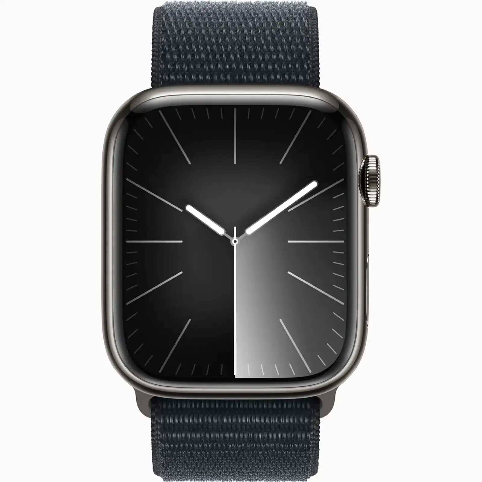 Смарт-годинник Apple Watch Series 9 GPS + Cellular 45mm Graphite Stainless Steel Case with Midnight Sport Loop (MRQN3, MT593)